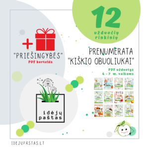 kiškio obuoliukai prenumerata 12 numerių plius dovana