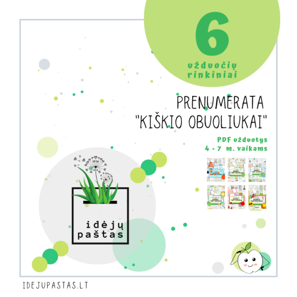 kiškio obuoliukai prenumerata 6 NUMERIAI kiškio obuoliukai prenumerata 6 NUMERIAI