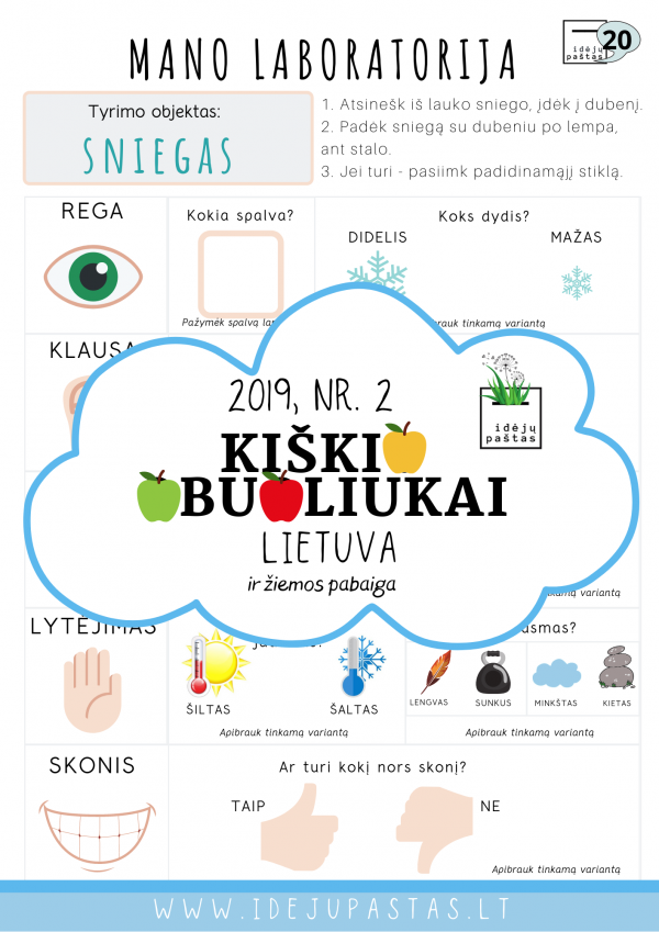 tyrimas sniegas