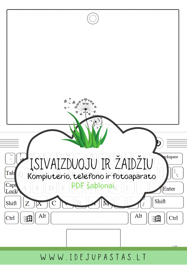 pdf šablonas atsisiųsti KOMPIUTERIS vaikams | Idėjų Paštas