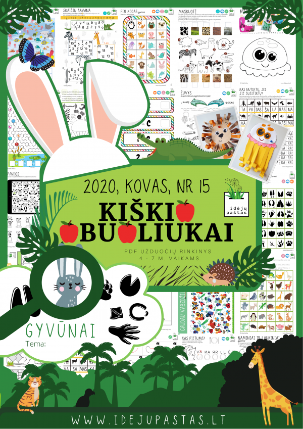 KIŠKIO OBUOLIUKAI NR 15 GYVŪNAI 2020