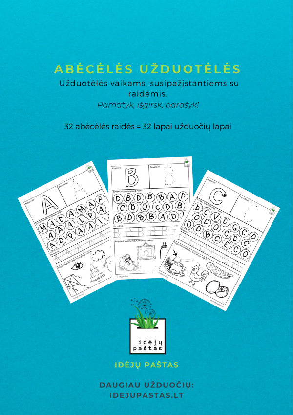 abėcėlės VIRŠELIS (2)