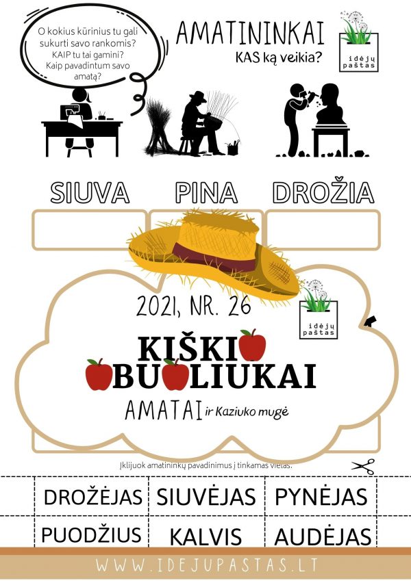 amatininkai užduotys