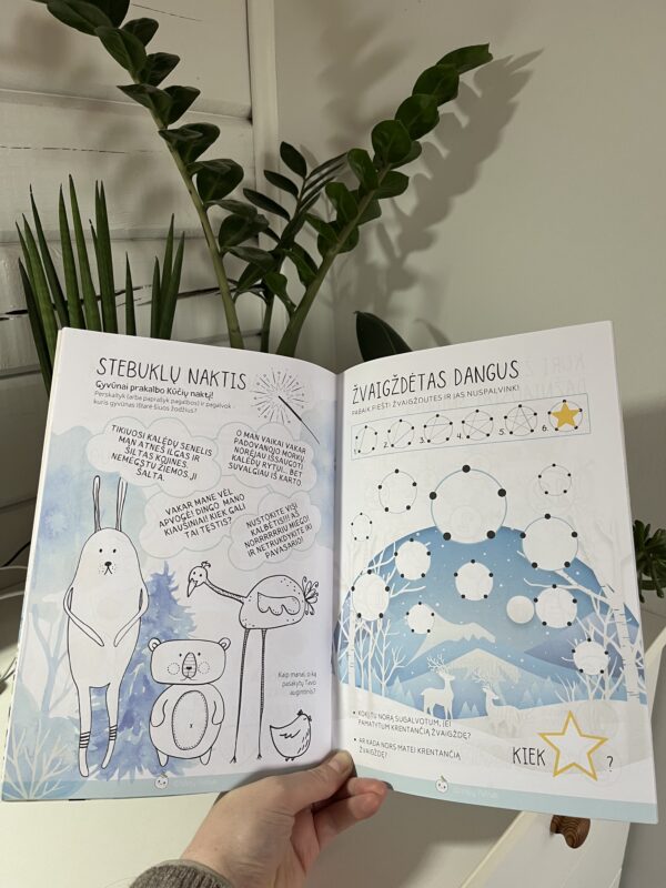 kalėdinės užduotėlės knygelė dovana kalėdoms vaikams