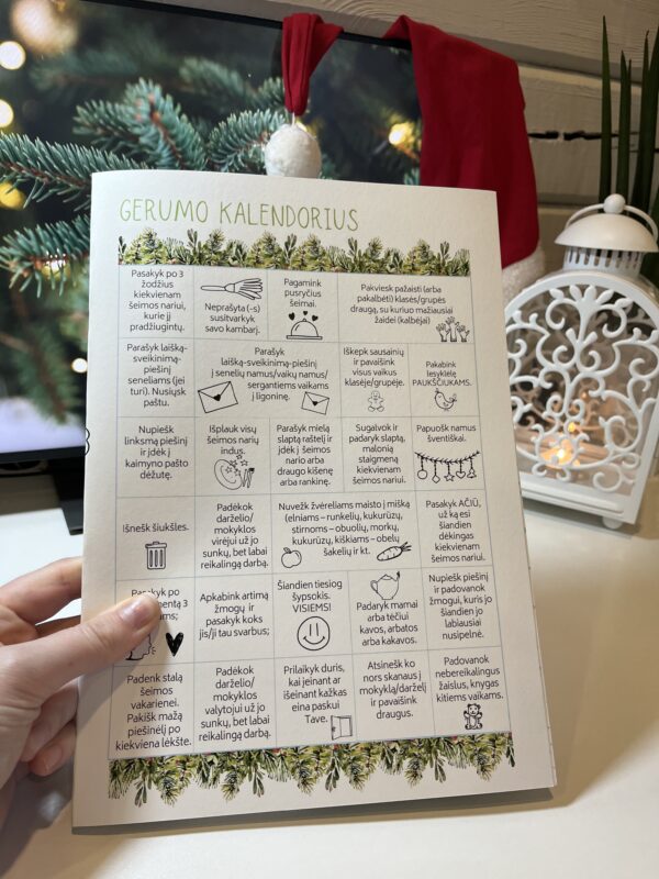kalėdinės užduotėlės knygelė dovana kalėdoms vaikams