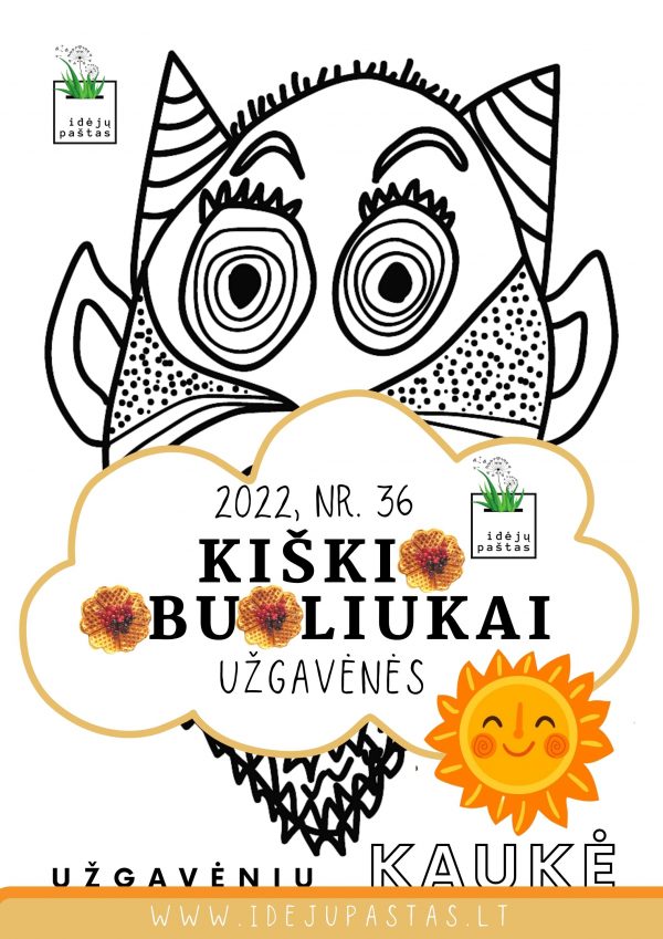 užgavėnių kaukė šablonas trafaretas spalvinti