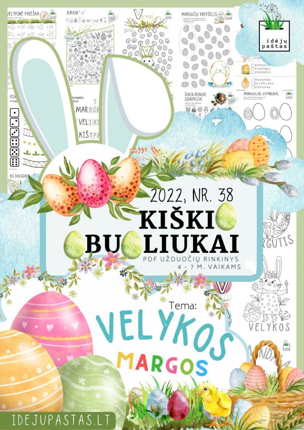 1 velykos pdf užduotys vaikams šablonai spalvinti spausdinti