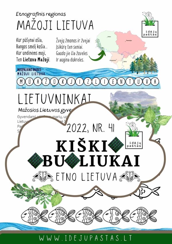 Mažoji Lietuva etnokultūros užduotys vaikams pdf