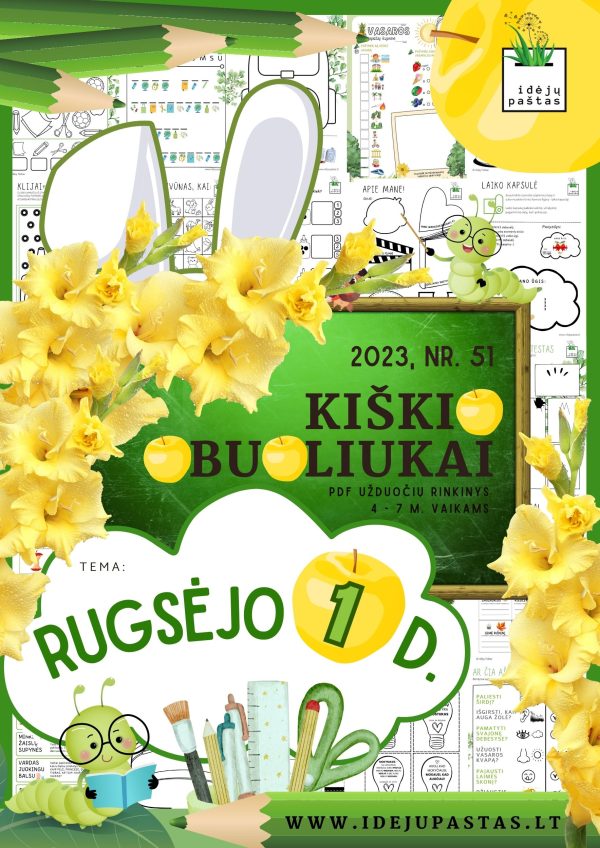 rugsėjo 1 d. užduotys vaikams žaidimai