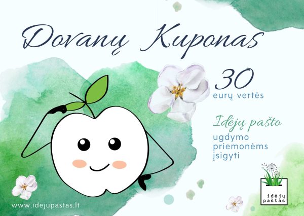 dovanų kuponas dovanų kuponas idėjų paštas 30 eurų vertės
