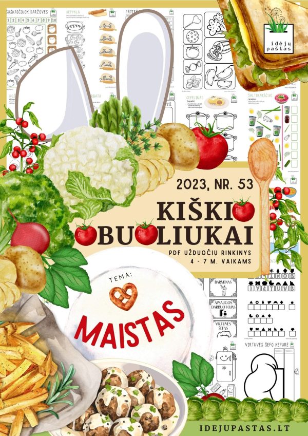Užduotys apie maistą vaikams pdf atsisiųsti