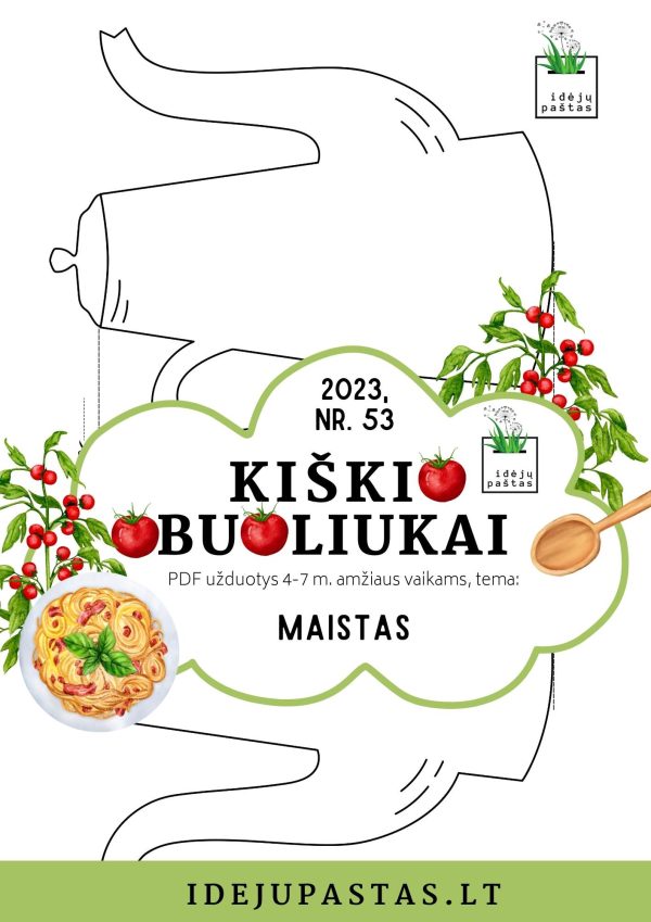 pdf šablonas atvirukas arbatinukas