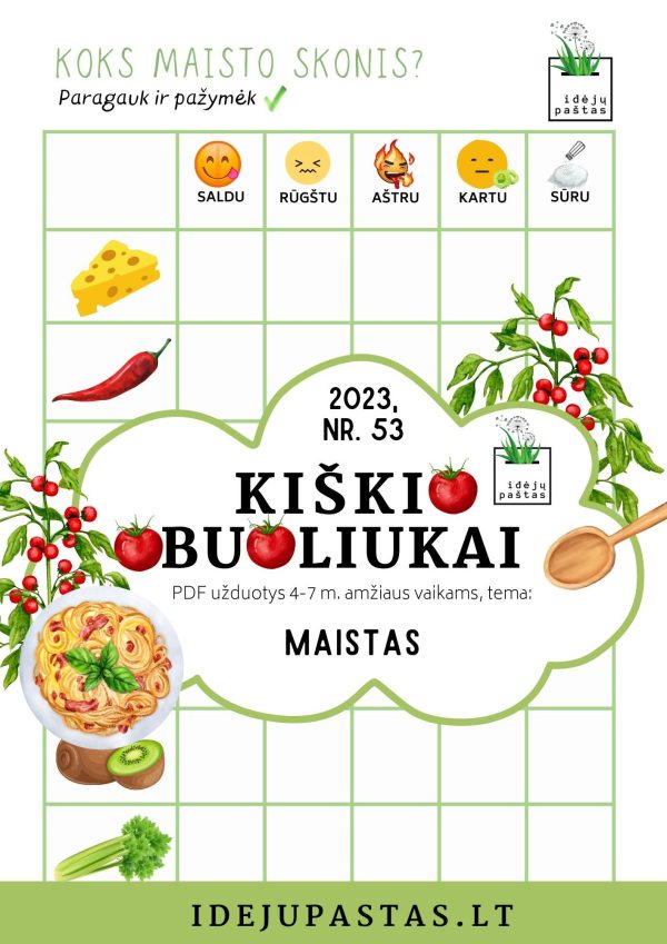 pdf užduotys vaikams skonio receptoriai tyrimas anketa vaikams