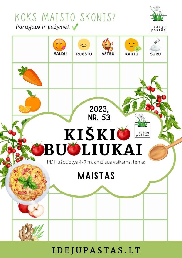 pdf užduotys vaikams skonio receptoriai tyrimas anketa vaikams