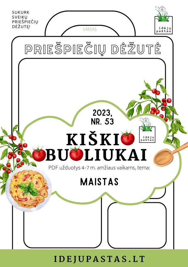 priešpiečių dėžutė pdf šablonas spausdinti
