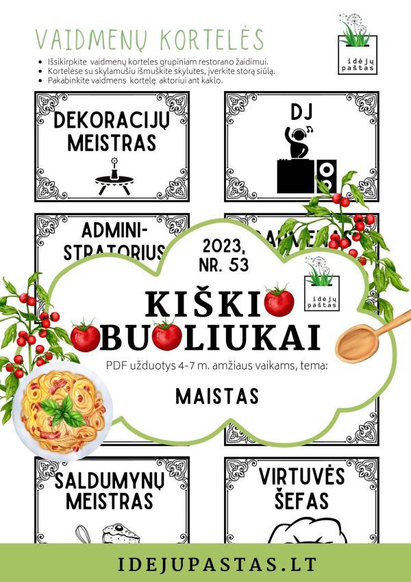 pdf VAIDMENŲ KORTELĖS RESTORANO DARBUOTOJŲ VAIDMENYS