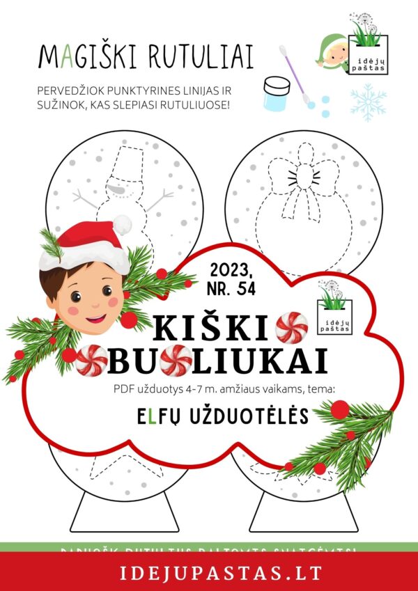 kalėdinės užduotys vaikams