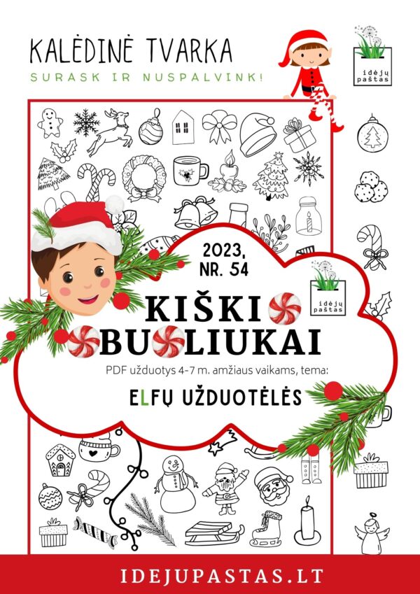 kalėdinės užduotys vaikams