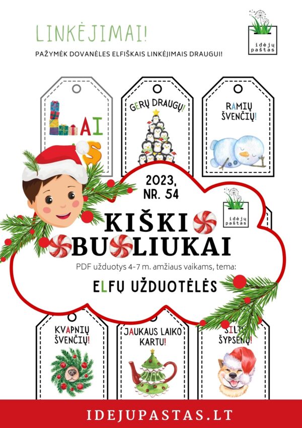 Rašteliai dovanoms nuo elfo pdf