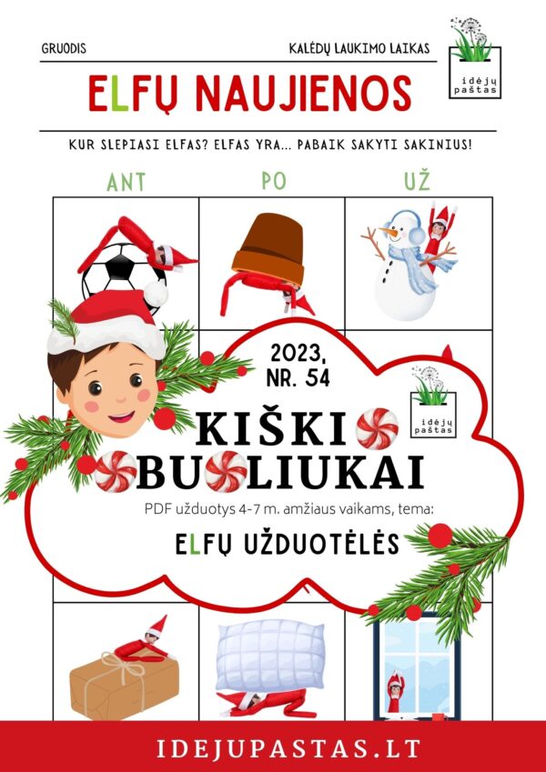 kalėdinės užduotėlės vaikams