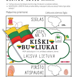 laisva Lietuva vasario 16 kovo 11 užduotys pdf STEAM matavimai