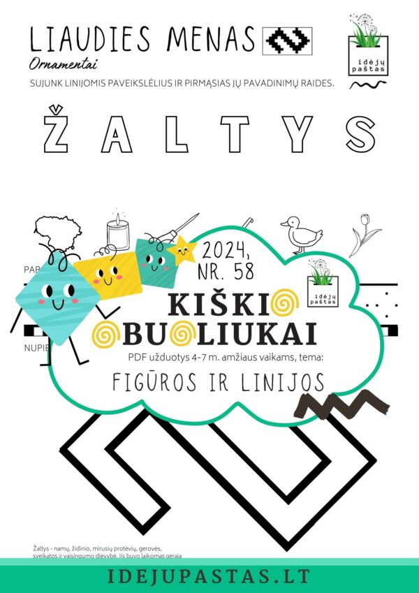 LIAUDIES MENAS GEOMETRINIAI RAŠTAI PDF ŽALTYS ŽALČIUKAS