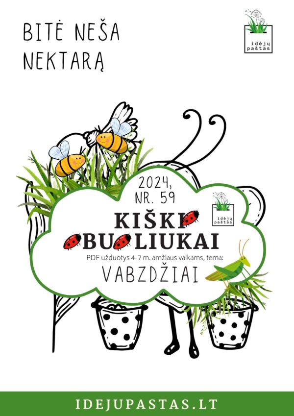 spalvinimas bitė užduotis vaikams pdf kiškio obuoliukai vabzdžiai