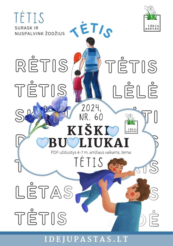 pdf užduotys veiklos kūrybiniai darbeliai šablonai tėčio dienos proga_KIŠKIO OBUOLIUKAI tema TĖTIS_mokausi skaityti
