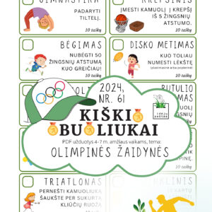 OLIMPINĖS ŽAIDYNĖS pdf užduotys vaikams olimpiniai žaidimai