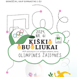 vasaros OLIMPINĖS ŽAIDYNĖS pdf užduotys vaikams meninė gimnastika