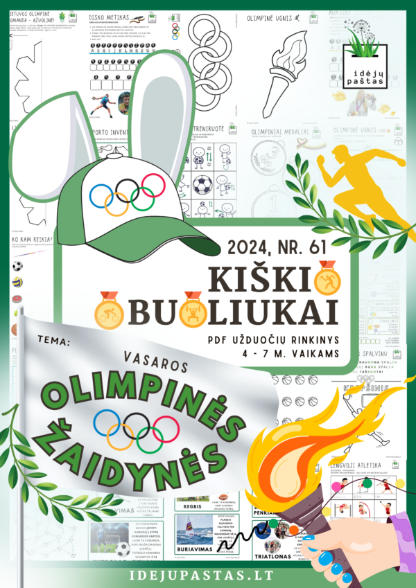 VASAROS OLIMPINĖS ŽAIDYNĖS pdf užduotys vaikams