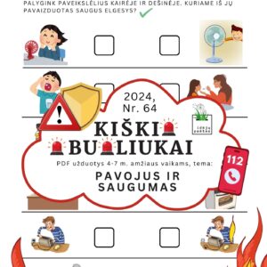 Kiškio obuoliukai pavojinga ar saugu? užduotys vaikams pdf