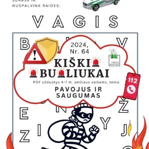 Kiškio obuoliukai pavojinga ar saugu? užduotys vaikams pdf raidžių paieška policija