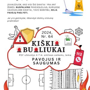 Kiškio obuoliukai pavojinga ar saugu? užduotys vaikams pdf slidu ar neslidu