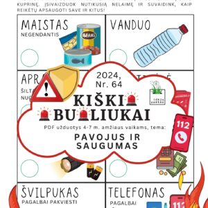 Kiškio obuoliukai pavojinga ar saugu? užduotys vaikams pdf išgyvenimo reikmenys sąrašas vaidmenų žaidimas