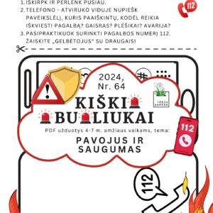 Kiškio obuoliukai pavojinga ar saugu? užduotys vaikams pdf spausdinti telefonas 112