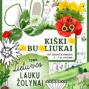 ŽOLINĖS UŽDUOTYS APIE PIEVŲ AUGALUS ŽOLYNUS LIETUVOS LAUKAI PDF