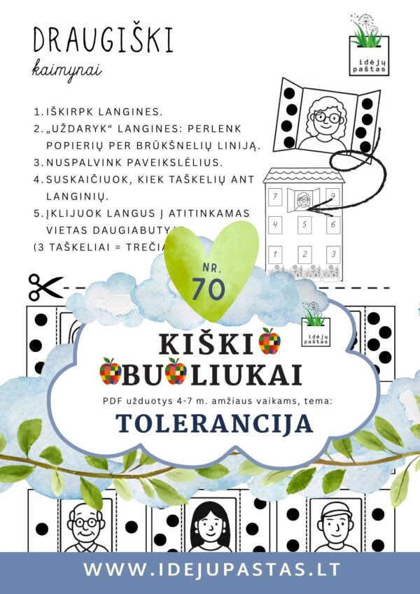 užduotys apie toleranciją tolerancijos diena. KIŠKIO OBUOLIUKAI tolerancijos namas kaimynai