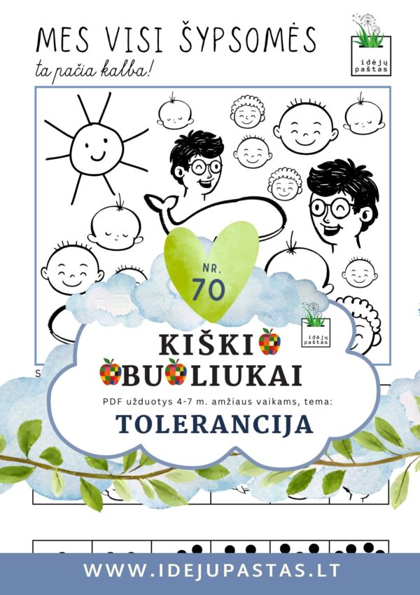 užduotys apie toleranciją tolerancijos diena. KIŠKIO OBUOLIUKAI skaičiavimas