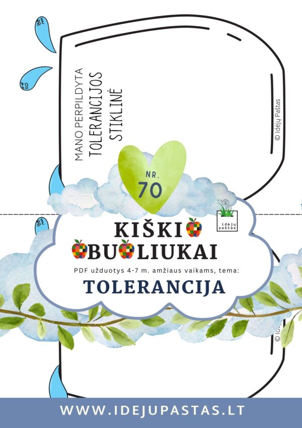 užduotys apie toleranciją tolerancijos diena. KIŠKIO OBUOLIUKAI TOLERANCIJOS STIKLINĖ PERPILDYTA šablonas