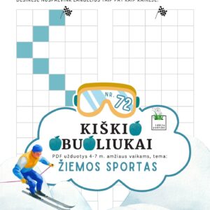 užduotys žiemos sportas vaikams loginis mąstymas