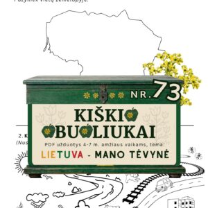 Kiškio obuoliukai Nr. 73 - LIETUVA - MANO TĖVYNĖ! UŽDUOTYS VAIKAMS APIE Lietuvą aukštaitija žemaitija