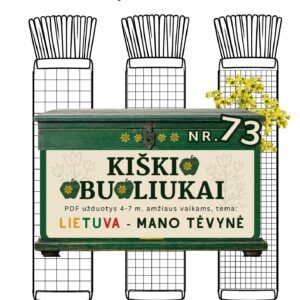Kiškio obuoliukai Nr. 73 - LIETUVA - MANO TĖVYNĖ! UŽDUOTYS VAIKAMS APIE Lietuvą tautinės juostos marginimas