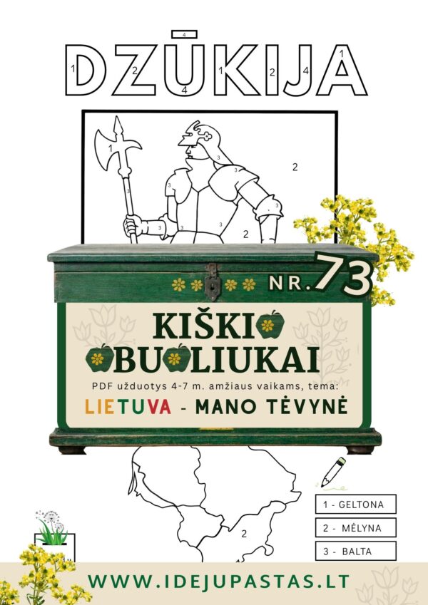 Kiškio obuoliukai Nr. 73 - LIETUVA - MANO TĖVYNĖ! UŽDUOTYS VAIKAMS APIE Lietuvą etnografiniai regionai suvalkija