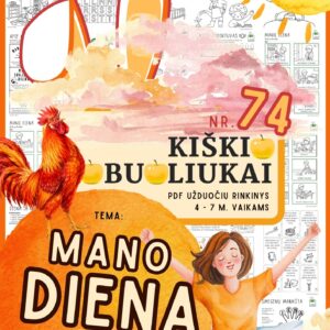 KIŠKIO OBUOLIUKAI 74 MANO DIENA DIENOS RUTINA DIENOS VEIKLOS VAIKAMS dienotvarkė UŽDUOTYS KORTELĖS spausdinti